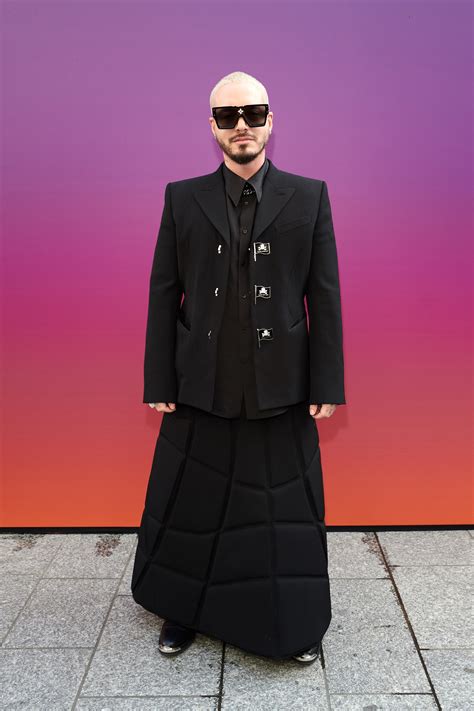 J Balvin Takes the Statement Skirt to the Next Level.